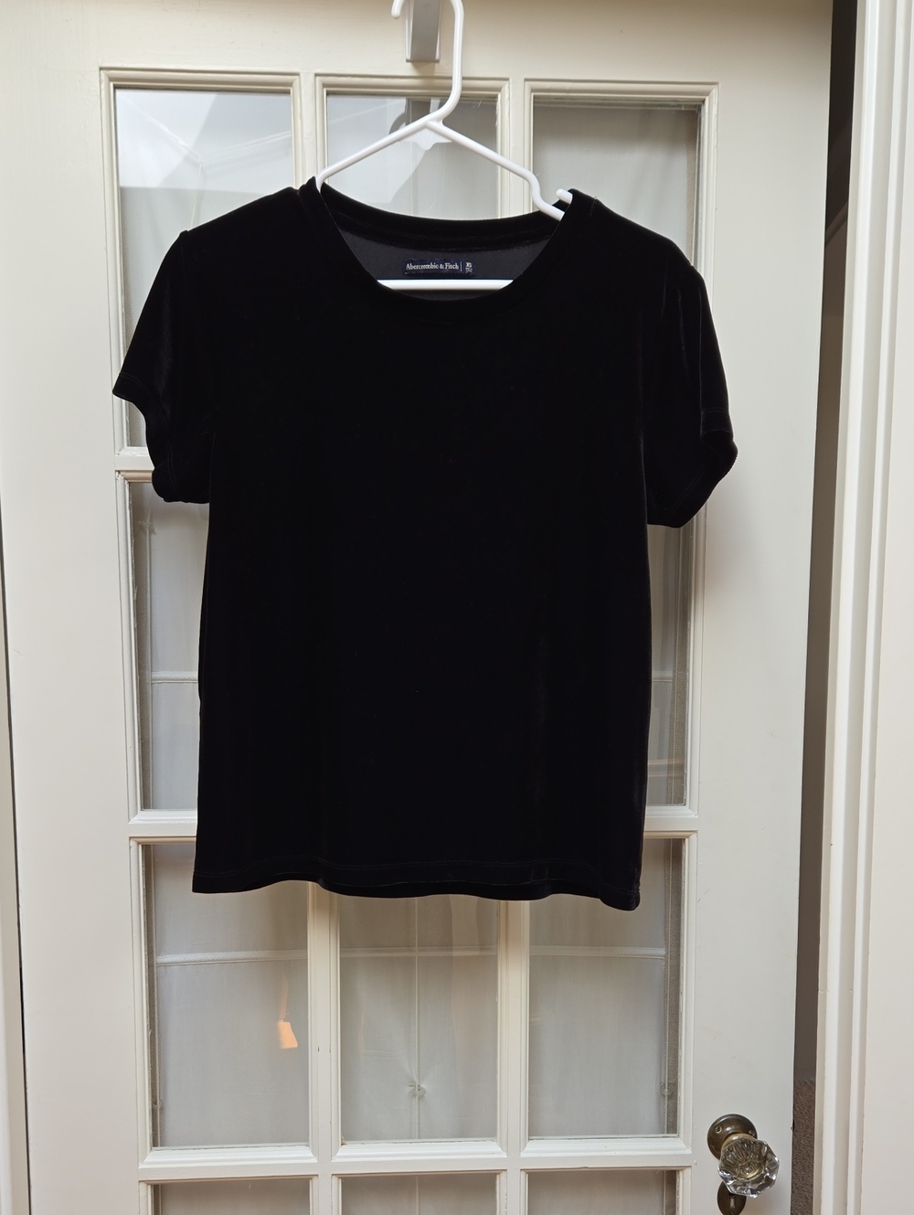 Abercrombie Black Velvet Short Sleeve Tee